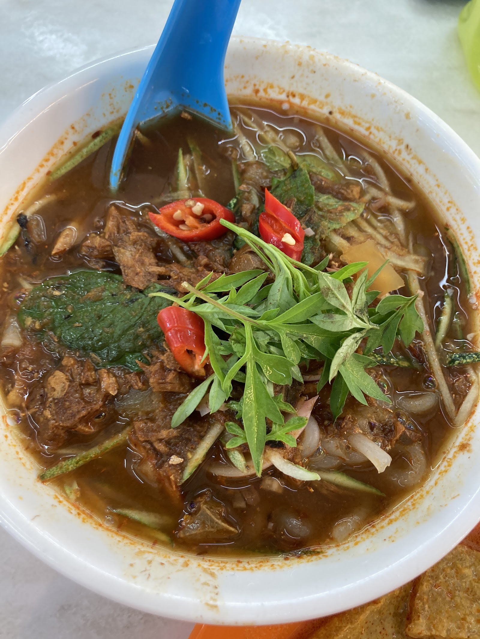 火辣烧猪脚手工面 Spicy Braised Pork Trotter Noodle